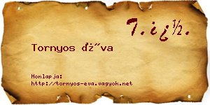 Tornyos Éva névjegykártya